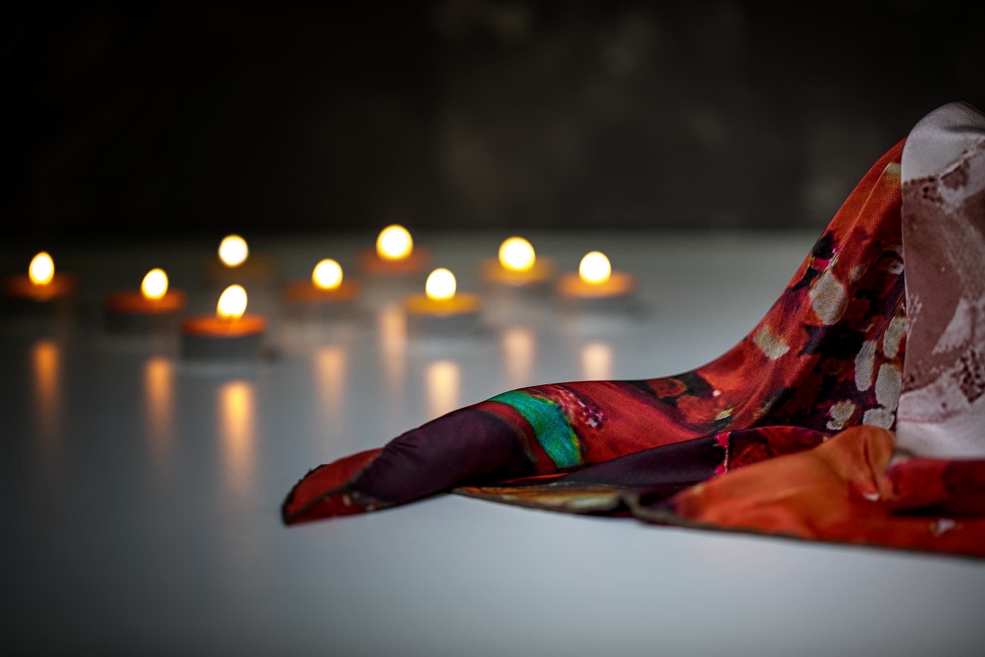 Orkide Tekstil silk scarf and foulard pattern from the design archive — Nº 06