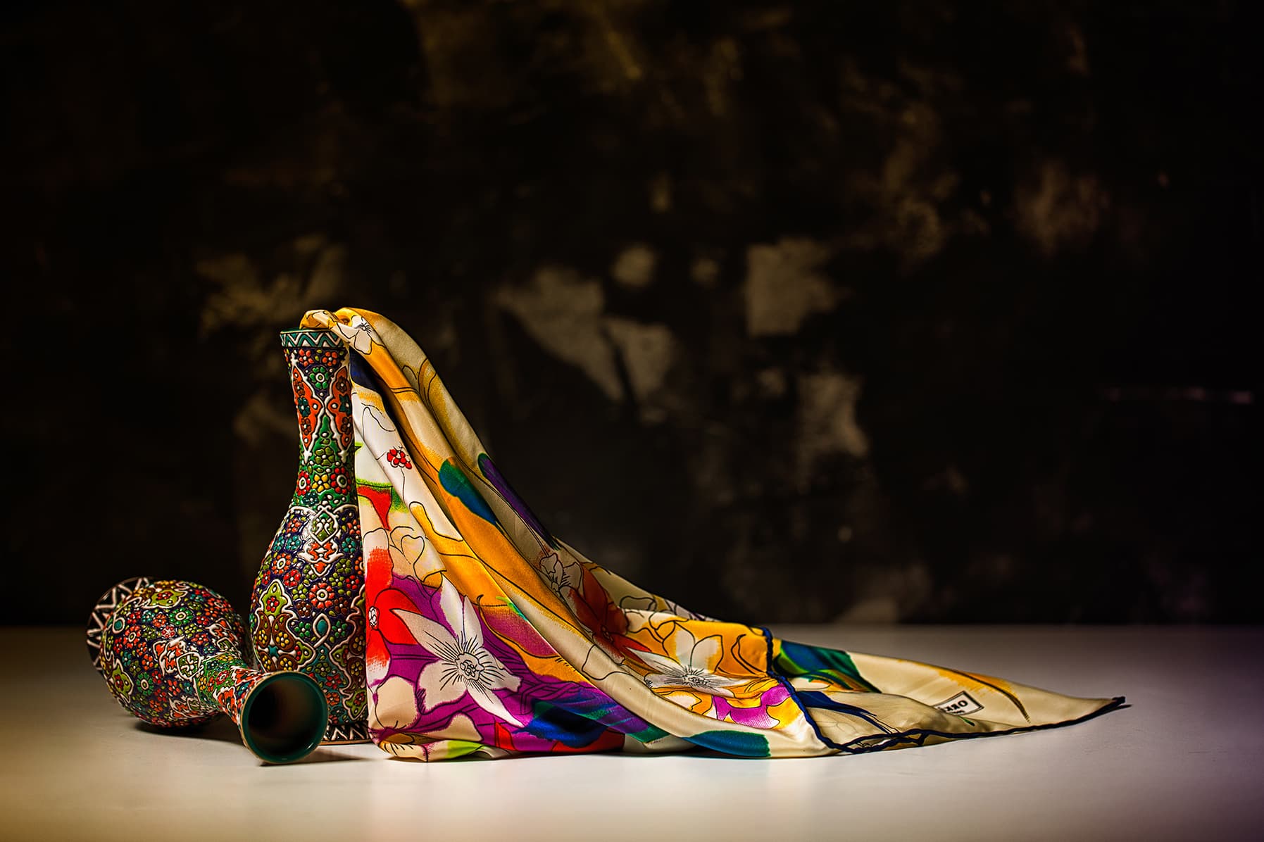 Orkide Tekstil silk scarf and foulard pattern from the design archive — Nº 02