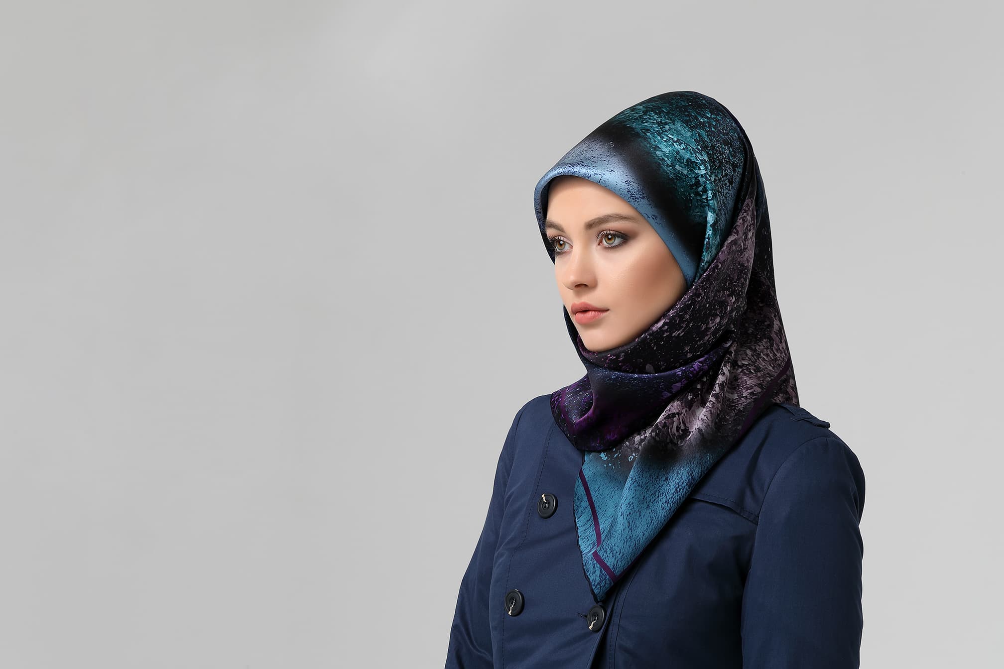 Orkide Tekstil ipek eşarp ve fular kreasyonu — desen arşivinden Nº 09