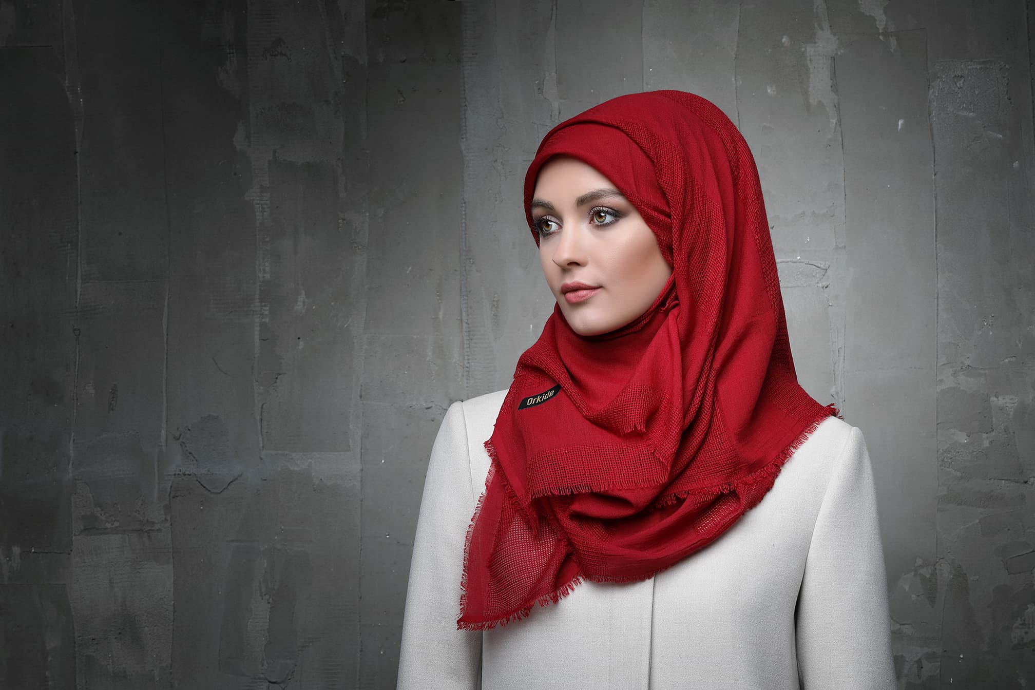 Orkide Tekstil ipek eşarp ve fular kreasyonu — desen arşivinden Nº 04