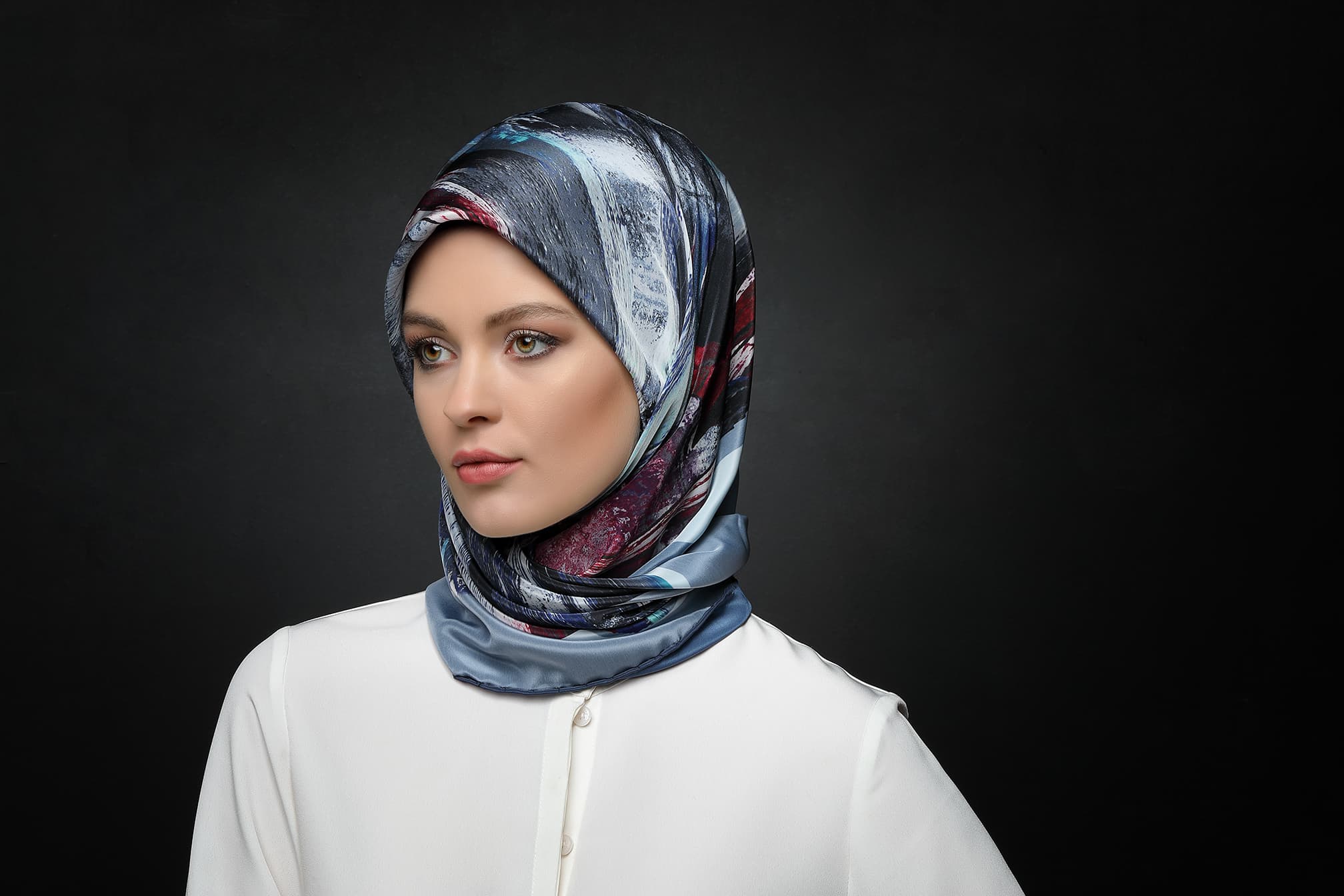 Orkide Tekstil silk scarf and foulard pattern from the design archive — Nº 02